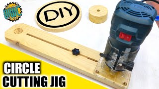 Adjustable Circle Cutting Jig For Trim Router | Jig trimmer untuk memotong kayu bentuk lingkaran