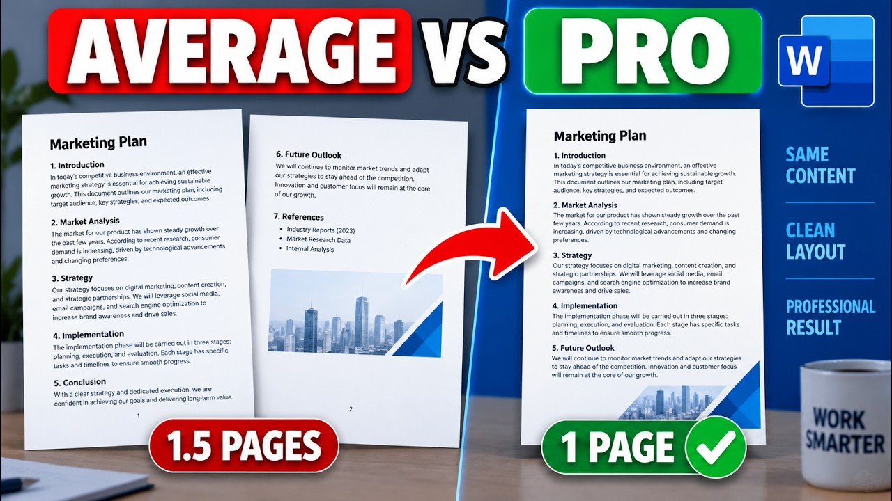 How to Fit a Word Document on One Page | Microsoft Word Shrink One Page