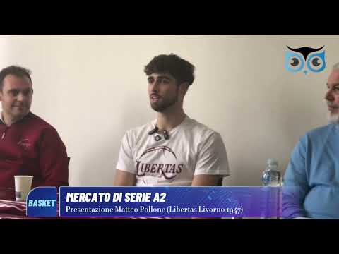 Basket, mercato di Serie A2: presentazione Matteo Pollone (Libertas Livorno 1947)