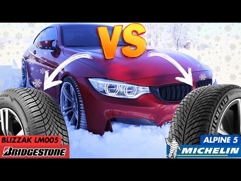 Michelin Alpin 5 VS Bridgestone Blizzak LM-005 | REAL SNOW TEST IN BMW M4