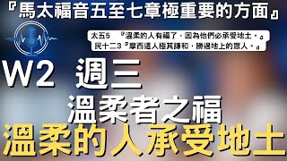 晨興聖言W2-3│溫柔的人承受地土│馬太福音五至七章極重要的方面