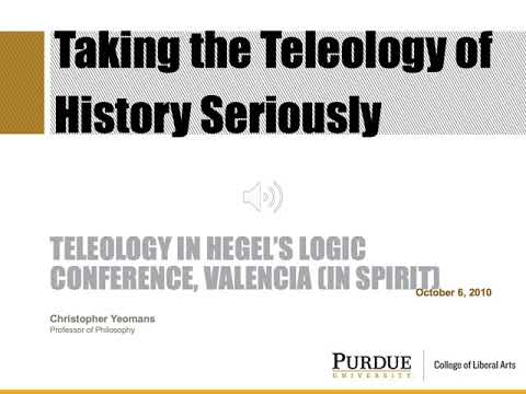 Yeomans Taking the Teleology of History Seriously