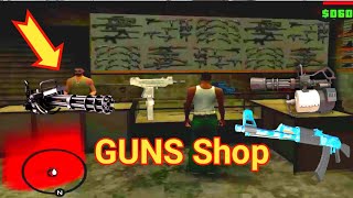 All Secret Guns Location in GTA San Andreas || All New Weapons in GTA San Secret Shop