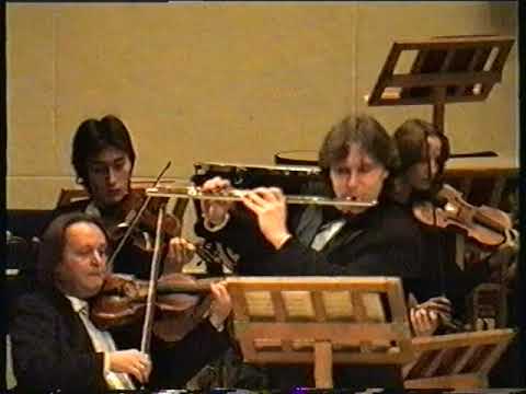 Bach Suite h moll. Igor Suntsov flute. Conductor Vladimir Ponkin. Tchaikovsky Concert Hall. 1997 y.