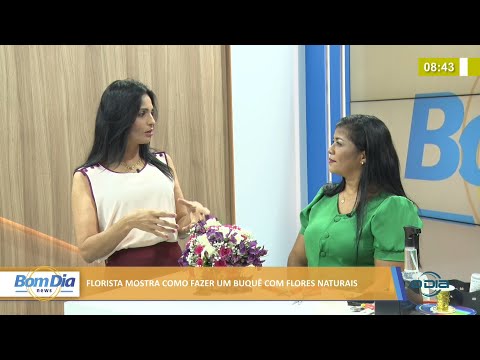 Florista mostra como fazer um buquê com flores naturais 26 11 2021