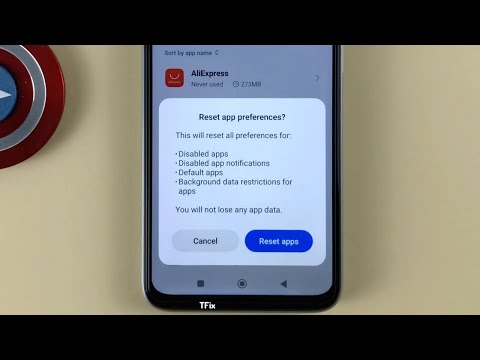 How to Reset App Preferences on Xiaomi Redmi 10 Android 12
