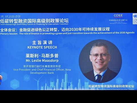 NDB Vice President and CFO keynote speech on UNDP International High Level Policy Forum