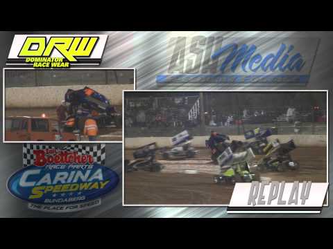 Sprintcars: Brett Kratzmann Rollover - Carina Speedway