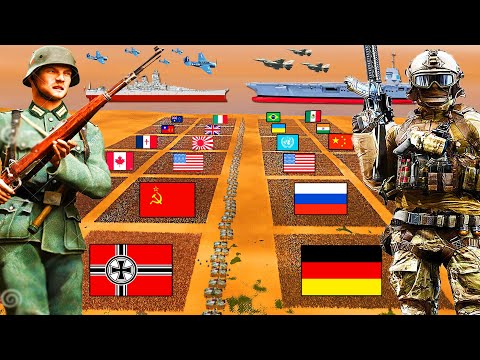 Every MODERN Army vs 10 Million Every WW2 ARMY! - UEBS 2: New Update