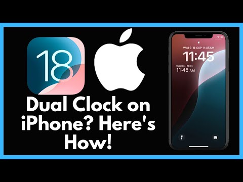How to Add Dual Clock on iPhone Lock Screen (iOS 18/17/16)