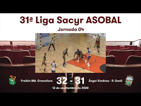 31ª Liga Sacyr ASOBAL J04: Fraikin BM. Granollers - Ángel Ximénez - P. Genil