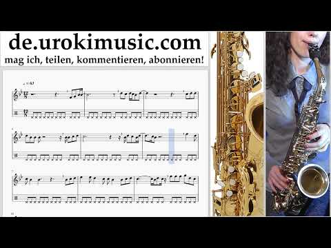 Saxophonunterricht Tenor Ed Sheeran - Perfect Noten Lernen um-i995