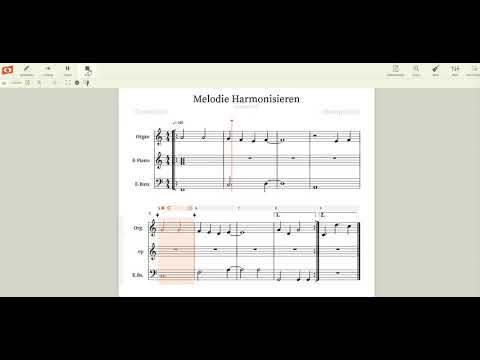 Noteflight Tutorial: Melodie Harmonisieren