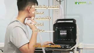 Zoncare MSLCU45: Portable Color Doppler System - Full Features Demo
