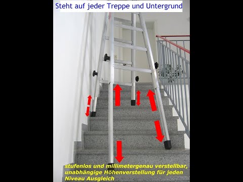 Treppenhausleiter von Gödde, Treppenleiter, Teleskopleiter www treppenstehleiter com