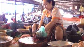 preview picture of video 'versmarkt Vientiane,Laos'