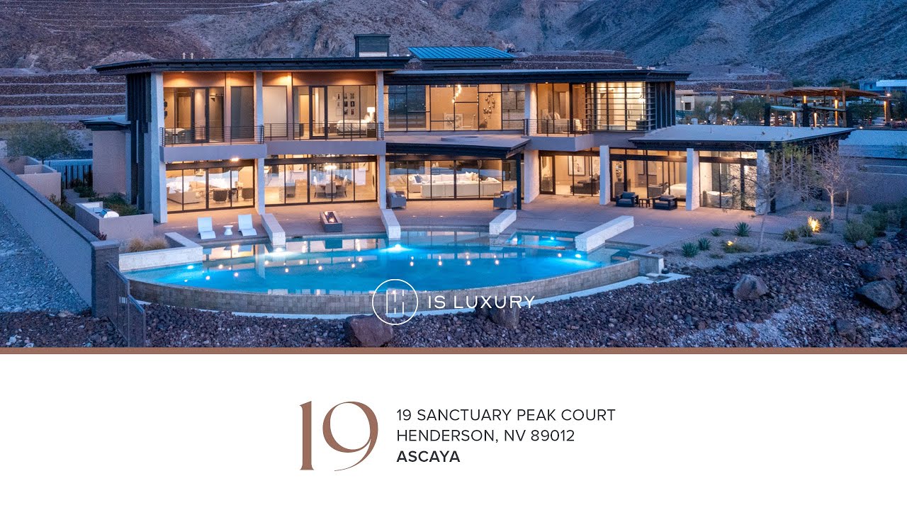 19 Sanctuary Peak Court Henderson ASCAYA home For Sale IS Luxury