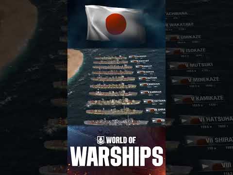Warships Size Comparison of IJN Destroyers
