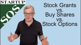 Startup team equity compensation: stock grants, stock purchase and stock options