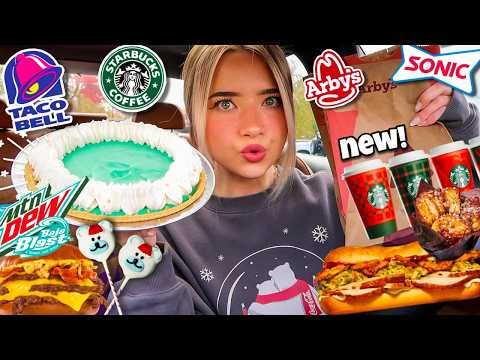Eating NEW FAST FOOD MENU ITEMS For 24 HOURS!!