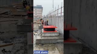 Base isolation installation in a public school #feedshorts