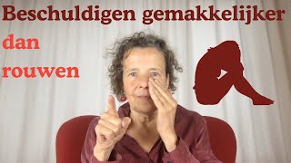 Beschuldigen is vaak gemakkelijker dan rouwen