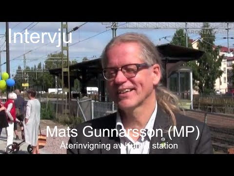2017-08-26 Återinvigning av Kumla station - Intervju med Mats Gunnarsson (MP)