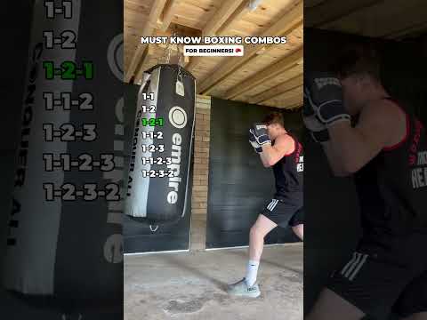 MUST KNOW BOXING COMBOS FOR BEGINNERS! 🥊🔥 #boxing #boxingtraining #boxingworkout #boxingdrills