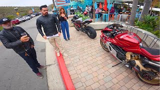Rare MV Agustas Crashing A Bikemeet!