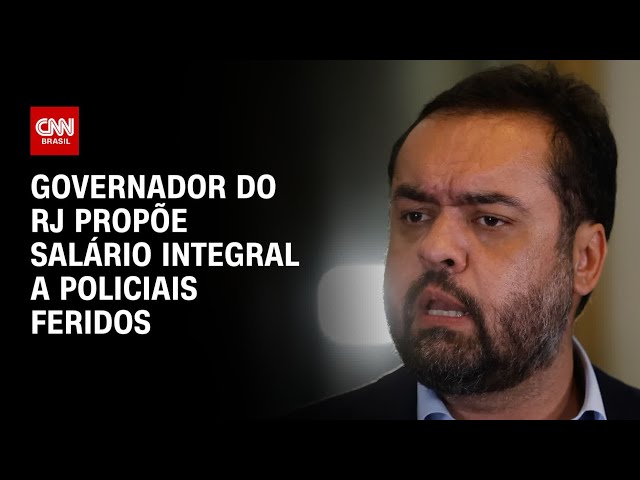 Castro propõe salário integral e promoção para policiais feridos em ação | CNN 360º