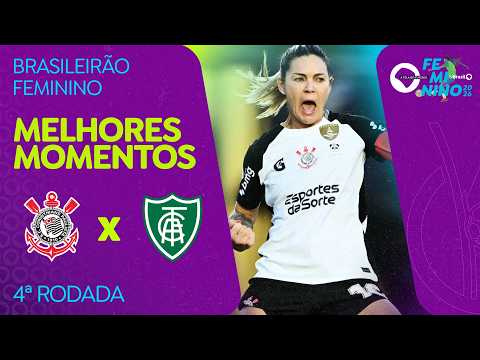 MELHORES MOMENTOS: CORINTHIANS 4 X 0 AMÉRICA-MG | BRASILEIRÃO FEMININO | 4ª RODADA