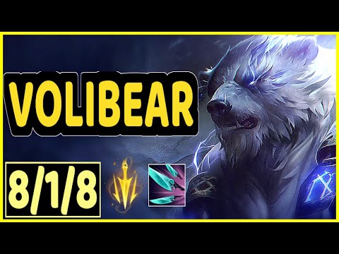 VOLIBEAR VS REK'SAI - 8/1/8 KDA JUNGLE GAMEPLAY
