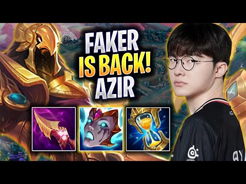 FAKER IS BACK WITH HIS ICONIC AZIR! - T1 Faker Plays Azir MID vs Qiyana! | Season 2025
