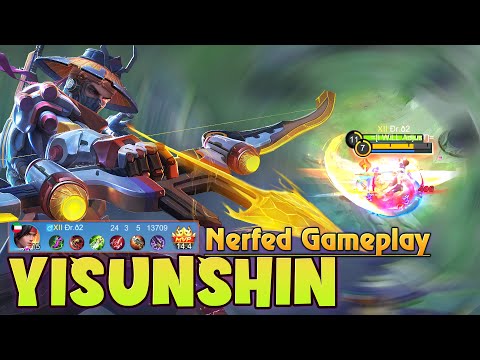 Yi Sun shin Nerfed Gameplay! Top Global YSS by Ðr.ð2 - Mobile Legends