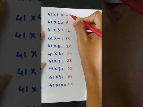 Table of 41#tabletrick #mathstricks #mathisfun #shorts #shortsviral #trending #thenumbersspace #easy