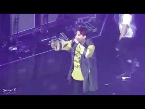 160806 JYP NATION - Superman Part2 영케이(Young K) focus