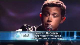 Scotty McCreery - Where Were You (1st Song) - Top 4 - American Idol 2011 - 05/11/11