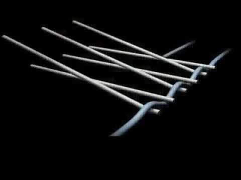 How a "punch card" weaving machine, invented by Joseph Jacquard in 1801, worked