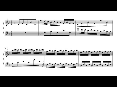 Bach: Invention 8 in F Major, BWV 779 (Urtext Edition)
