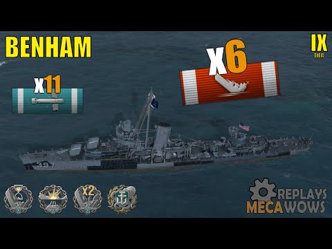 Benham 6 Kills & 98k Damage | World of Warships Gameplay