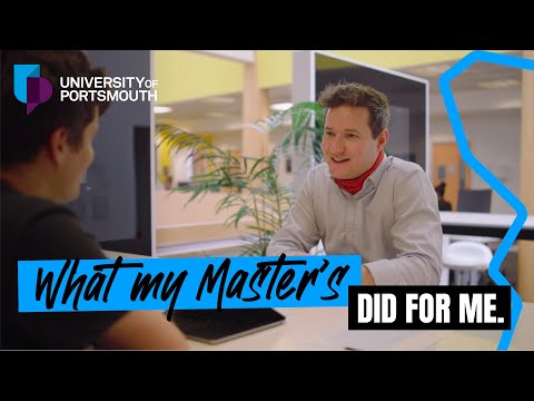 What my Master's did for me
