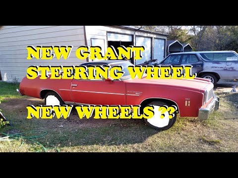New Grant Steering Wheel Installation and some rims and tires on the 1976 El Camino