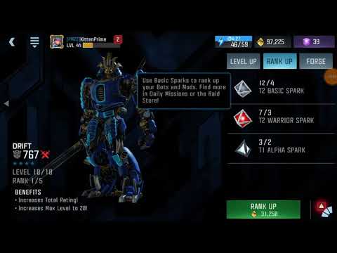 Transformers Forged To Fight - 4 Star Drift Rank Up