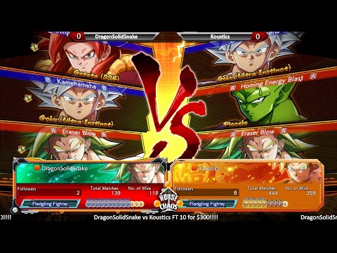DBFZ FT 10 | DragonSolidSnake vs Koustics $350 MM | MYYYYYYY GOOOOODNESSSSS LMAO