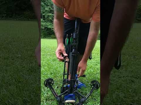 The Easiest Way To Cock A Crossbow #crossbow #huntingshorts #deerhunting