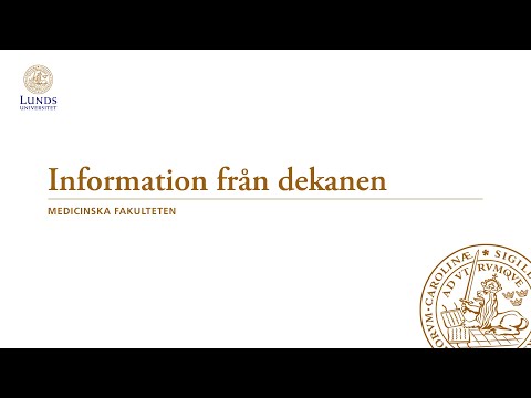 Information från dekanen