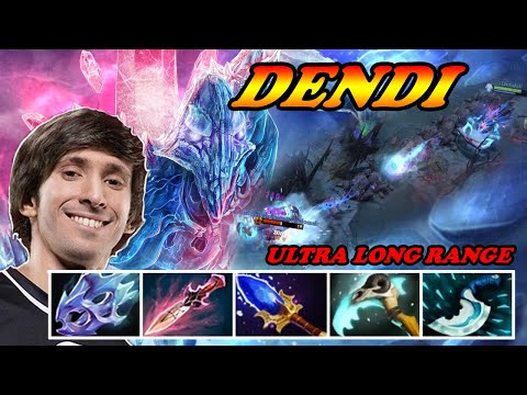 Dendi Ancient Apparition ultra long range attack machine gun build | Giveaway | Dota 2 Pro Gameplay