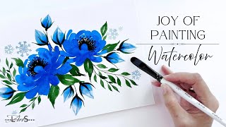 Loose Floral Watercolor Tutorial- 🌸 Easy, Relaxed Flowers for Beginners!