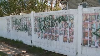 Antisemitic graffiti found on fence on Long Island
