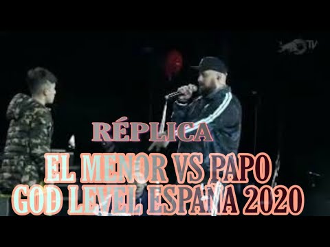 EL MENOR VS PAPO RÉPLICA GOD LEVEL ESPAÑA 2020// PAPO Y STUART VS EL MENOR Y PEPE GRILLO